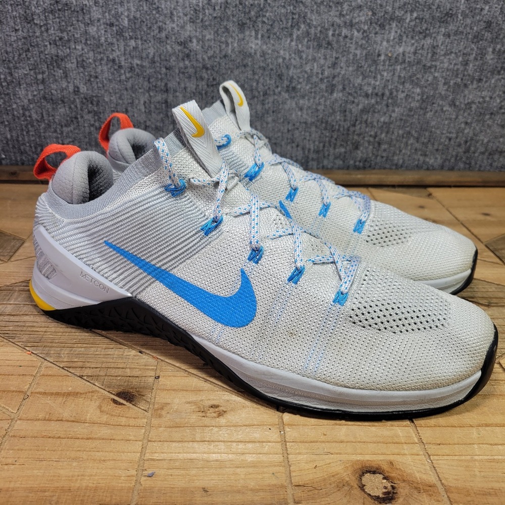 Nike‎ Metcon DSX Flyknit 2 Men's 14 Platinum Blue Workout Casual Training Shoes